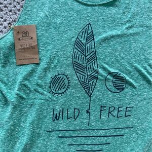 Wild and free tank top